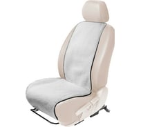 Меховая накидка на сиденье автомобиля AutoFlex овчина, универсальная, 1 шт., цвет белый 91201