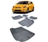 Ковры в салон автомобиля Eva Smart hyundai solaris i пресс борта 2011 - 2017 эва сота серые c красной окантовкой 3594-B1A7-S 1