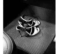 Ковры в салон автомобиля Eva Smart renault kaptur пресс борта 2016 - эва сота чёрные c бежевой окантовкой 3744-B5A1-S