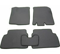 Ковры в салон автомобиля Eva Smart chevrolet aveo (t200, t250) 2003 - 2012 эва сота чёрные c красной окантовкой 1112-B5A7-S