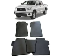Ковры в салон автомобиля Eva Smart toyota tundra ii 2007 – 2013 эва сота коричневые c бежевой окантовкой 2623-A6A1-S
