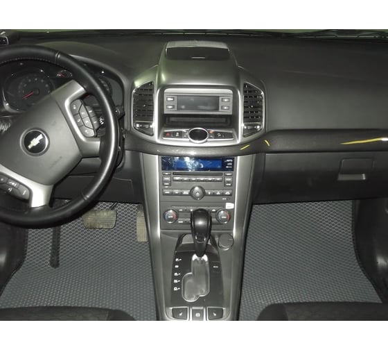 Ковры в салон автомобиля Eva Smart chevrolet captiva (c100) 5мест 2006 - 2011 эва сота коричневые c красной окантовкой 1116-A6A7-S 1