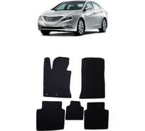 Ковры в салон автомобиля Eva Smart hyundai sonata vi 2009 - 2014 эва сота серые c серой окантовкой 2449-B1B1-S
