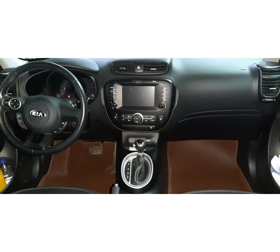 Ковры в салон автомобиля Eva Smart kia soul ii вариант макси 3d 2013 - 2019 эва сота бежевые c бежевой окантовкой 3287-A1A1-S