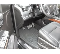 Ковры в салон автомобиля Eva Smart chevrolet tahoe iv 5мест 2014 - эва сота коричневые c бежевой окантовкой 2424-A6A1-S