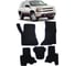 Ковры в салон автомобиля Eva Smart chevrolet trailblazer i 2001 - 2009 эва сота коричневые c красной окантовкой 2330-A6A7-S 1