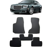 Ковры в салон автомобиля Eva Smart chrysler 300с 2008 - 2011 эва сота серые c синей окантовкой 2973-B1B2-S