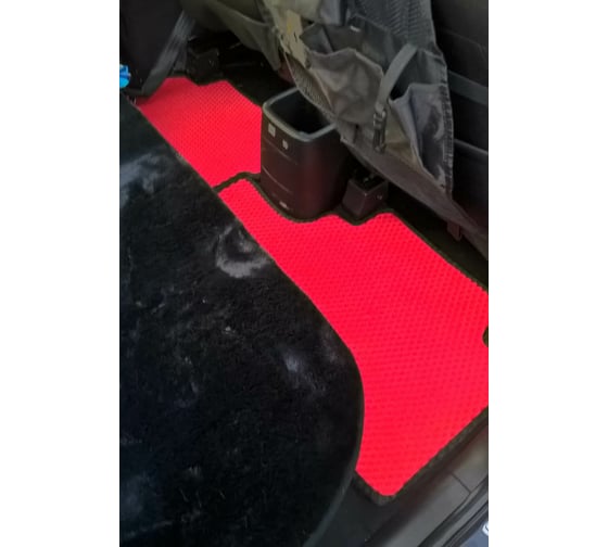 Ковры в салон автомобиля Eva Smart kia venga 2010 - 2017 эва сота чёрные c черной окантовкой 1385-B5B5-S