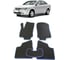 Ковры в салон автомобиля Eva Smart chevrolet viva 2004 - 2008 эва сота чёрные c коричневой окантовкой 2078-B5A6-S 1