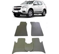 Ковры в салон автомобиля Eva Smart chevrolet trailblazer ii 2012 - 2016 эва сота коричневые c коричневой окантовкой 1138-A6A6-S