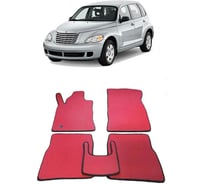 Ковры в салон автомобиля Eva Smart chrysler pt cruiser 2002 - 2010 эва сота чёрные c серой окантовкой 1143-B5B1-S