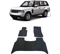 Ковры в салон автомобиля Eva Smart land rover range rover iii 2002 - 2012 эва сота бежевые c коричневой окантовкой 1397-A1A6-S