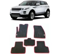 Ковры в салон автомобиля Eva Smart land rover range rover evogue i 5дв 2011 - 2018 эва сота коричневые c коричневой окантовкой 1399-A6A6-S