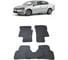 Ковры в салон автомобиля Eva Smart volkswagen passat b7 2011 - 2015 эва сота серые c синей окантовкой 1877-B1B2-S 1