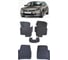 Ковры в салон автомобиля Eva Smart volkswagen passat b7 вариант макси 3d 2011 - 2015 эва сота коричневые c синей окантовкой 2886-A6B2-S 1