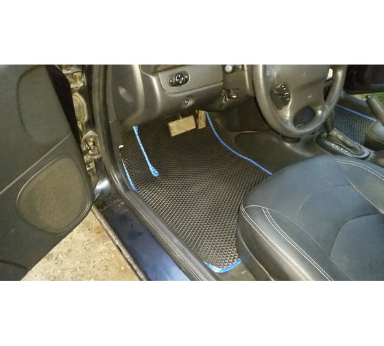 Ковры в салон автомобиля Eva Smart chrysler sebring 2003 - 2006 эва сота коричневые c коричневой окантовкой 2109-A6A6-S