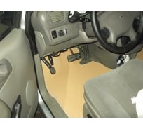Ковры в салон автомобиля Eva Smart chrysler voyager iv 2000 - 2008 эва сота коричневые c бежевой окантовкой 2823-A6A1-S