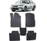 Ковры в салон автомобиля Eva Smart lexus es vi 2012 - 2015 эва сота чёрные c коричневой окантовкой 3113-B5A6-S 1