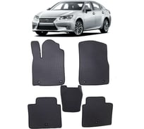 Ковры в салон автомобиля Eva Smart lexus es vi 2012 - 2015 эва сота бежевые c синей окантовкой 3113-A1B2-S