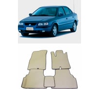 Ковры в салон автомобиля Eva Smart iran khodro samand седан 2006 - 2016 эва сота бежевые c бежевой окантовкой 2162-A1A1-S