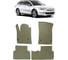 Ковры в салон автомобиля Eva Smart citroen c5 ll 2008 - 2017 эва сота коричневые c коричневой окантовкой 2456-A6A6-S 1