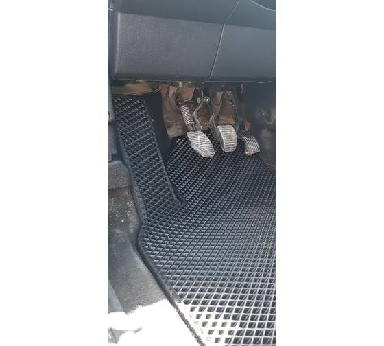 Ковры в салон автомобиля Eva Smart citroen berlingo ii 2008 - 2012 эва сота серые c черной окантовкой 3139-B1B5-S