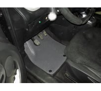 Ковры в салон автомобиля Eva Smart citroen c3 picasso 2009 - 2017 эва сота коричневые c синей окантовкой 2706-A6B2-S