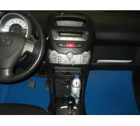 Ковры в салон автомобиля Eva Smart citroen c1 2012 - 2014 эва сота чёрные c серой окантовкой 2828-B5B1-S