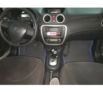 Ковры в салон автомобиля Eva Smart citroen c3 хэтчбек 2002 - 2006 эва сота чёрные c черной окантовкой 2350-B5B5-S