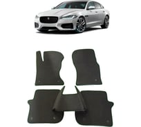 Ковры в салон автомобиля Eva Smart jaguar xf ii 2015 - эва сота бежевые c серой окантовкой 2295-A1B1-S