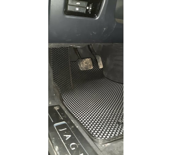 Ковры в салон автомобиля Eva Smart jaguar xj iv (x351) 2009 - 2015 эва сота чёрные c черной окантовкой 3095-B5B5-S