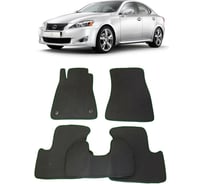 Ковры в салон автомобиля Eva Smart lexus is ii 2006 - 2012 эва сота коричневые c коричневой окантовкой 1411-A6A6-S