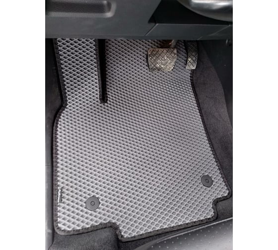 Ковры в салон автомобиля Eva Smart volkswagen teramont i 5мест 2017 - эва сота серые c серой окантовкой 3436-B1B1-S