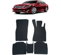 Ковры в салон автомобиля Eva Smart lexus ls iv правый руль 2006 - 2012 эва сота коричневые c бежевой окантовкой 3209-A6A1-S