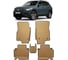Ковры в салон автомобиля Eva Smart volkswagen tiguan ii вариант макси 3d 2016 - эва сота коричневые c коричневой окантовкой 3386-A6A6-S 1