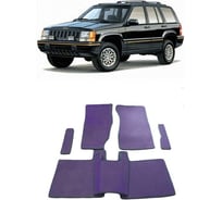 Ковры в салон автомобиля Eva Smart jeep cherokee (xj) 1984 - 1997 эва сота чёрные c черной окантовкой 2356-B5B5-S