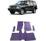 Ковры в салон автомобиля Eva Smart jeep cherokee (xj) 1984 - 1997 эва сота чёрные c синей окантовкой 2356-B5B2-S 1