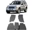 Ковры в салон автомобиля Eva Smart jeep cherokee (kj) 2001 - 2007 эва сота чёрные c красной окантовкой 2197-B5A7-S 1