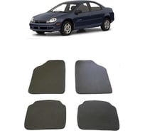 Ковры в салон автомобиля Eva Smart dodge neon 1999 - 2003 эва сота чёрные c бежевой окантовкой 1175-B5A1-S