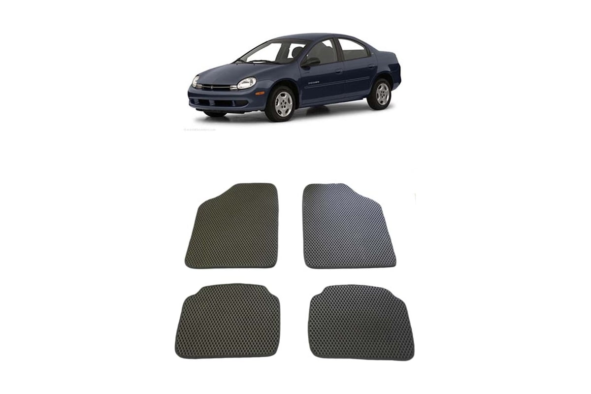 Ковры в салон автомобиля Eva Smart dodge neon 1999 - 2003 эва сота  коричневые c коричневой окантовкой 1175-A6A6-S - заказать в  интернет-магазине: цена, описание, отзывы.