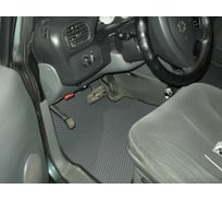 Ковры в салон автомобиля Eva Smart dodge caravan 2000 - 2007 эва сота коричневые c коричневой окантовкой 2826-A6A6-S