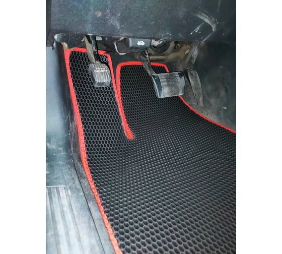 Ковры в салон автомобиля Eva Smart dodge charger vi (lx) 2005 - 2010 эва сота чёрные c синей окантовкой 3375-B5B2-S 1