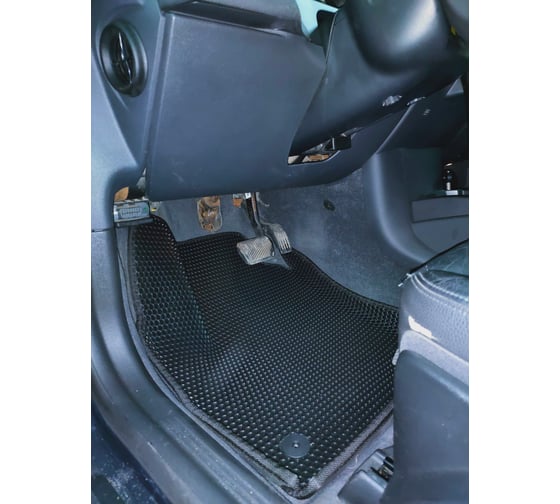 Ковры в салон автомобиля Eva Smart volvo s40 ii вариант макси 3d 2004 - 2012 эва сота коричневые c черной окантовкой 3301-A6B5-S