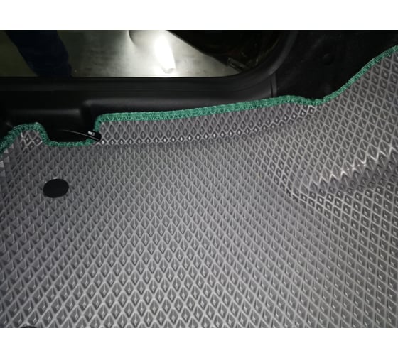 Ковры в салон автомобиля Eva Smart renault duster i рестайлинг вариант макси 3d 2015 - 2021 эва сота коричневые c синей окантовкой 3739-A6B2-S