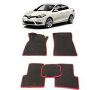 Ковры в салон автомобиля Eva Smart renault fluence седан 2010 - 2017 эва сота бежевые c коричневой окантовкой 1691-A1A6-S