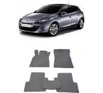 Ковры в салон автомобиля Eva Smart renault megane iii 5дв 2008 - 2016 эва сота бежевые c коричневой окантовкой 1700-A1A6-S