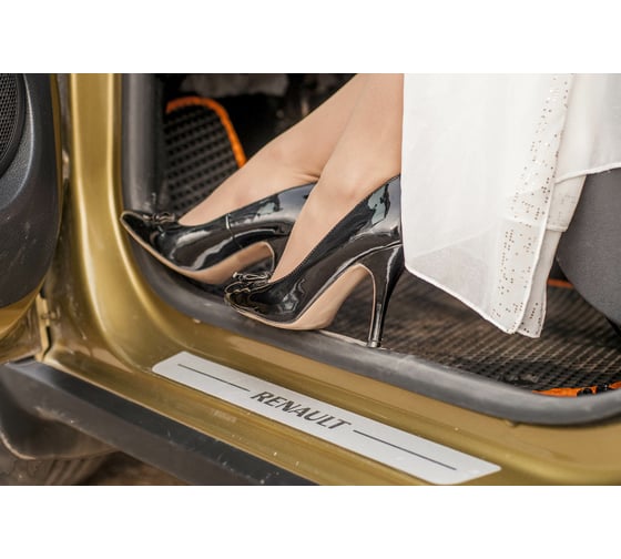 Ковры в салон автомобиля Eva Smart renault sandero ii 2014 - эва сота серые c черной окантовкой 1703-B1B5-S