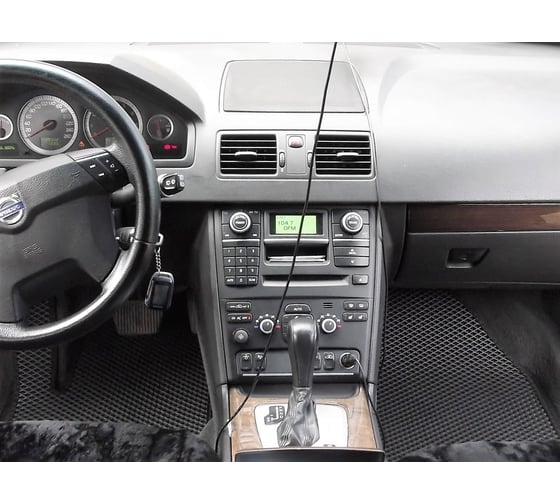 Ковры в салон автомобиля Eva Smart volvo xc90 i 7мест 2006 - 2014 эва сота коричневые c серой окантовкой 2152-A6B1-S