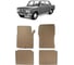 Ковры в салон автомобиля Eva Smart lada 2101 1970 - 1988 эва сота чёрные c коричневой окантовкой 3471-B5A6-S 1