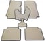 Ковры в салон автомобиля Eva Smart lada 2103 1972 - 1984 эва сота чёрные c коричневой окантовкой 2520-B5A6-S 3